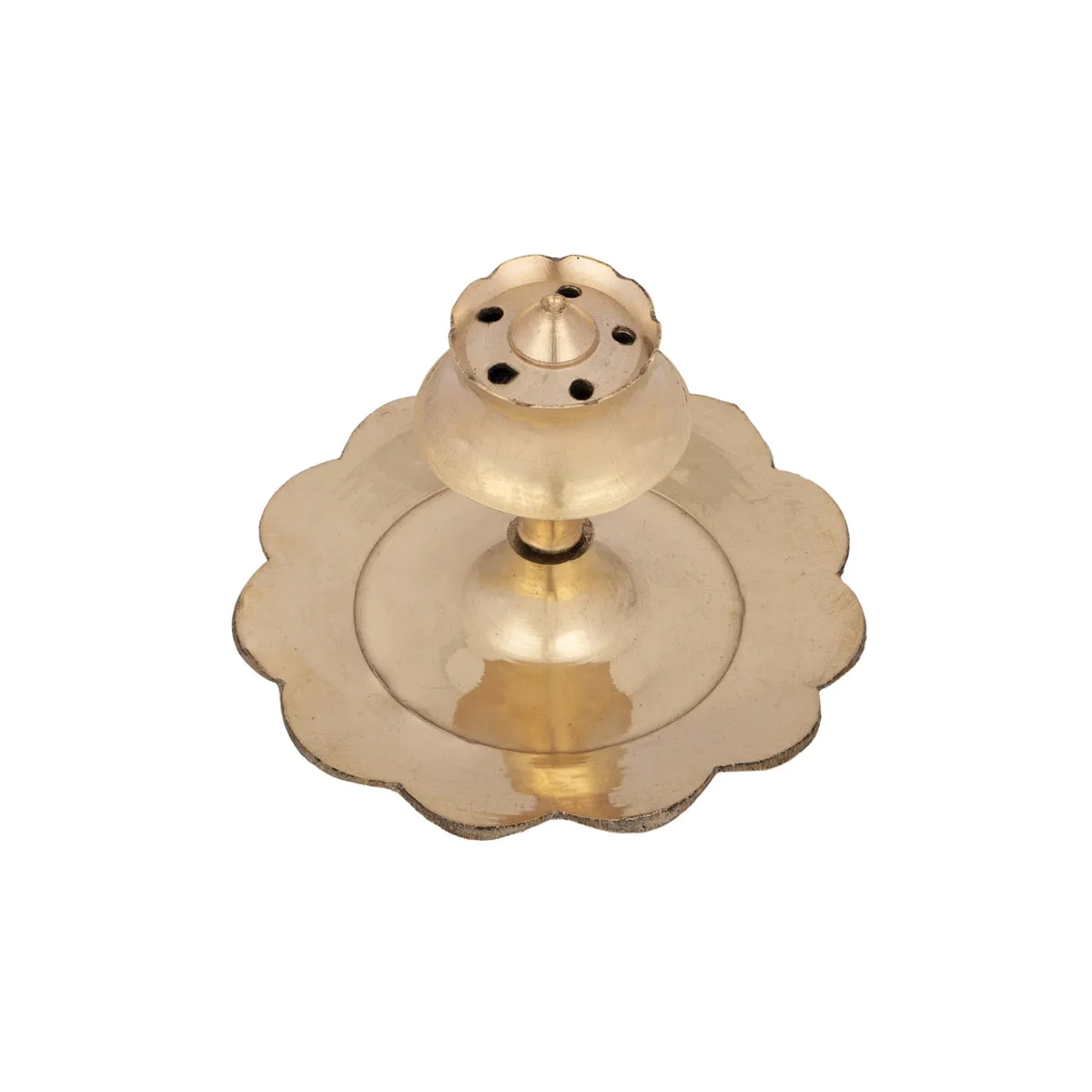 Agarbathi Stand - 2 x 2 Inches | Kamal Design Brass Incense Holder for Pooja/ 30 Gms Approx