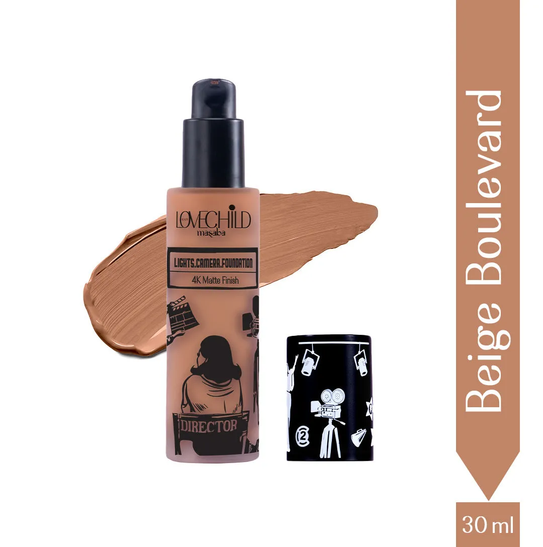 Beige Boulevard- Lights Camera Foundation  4K Matte Finish