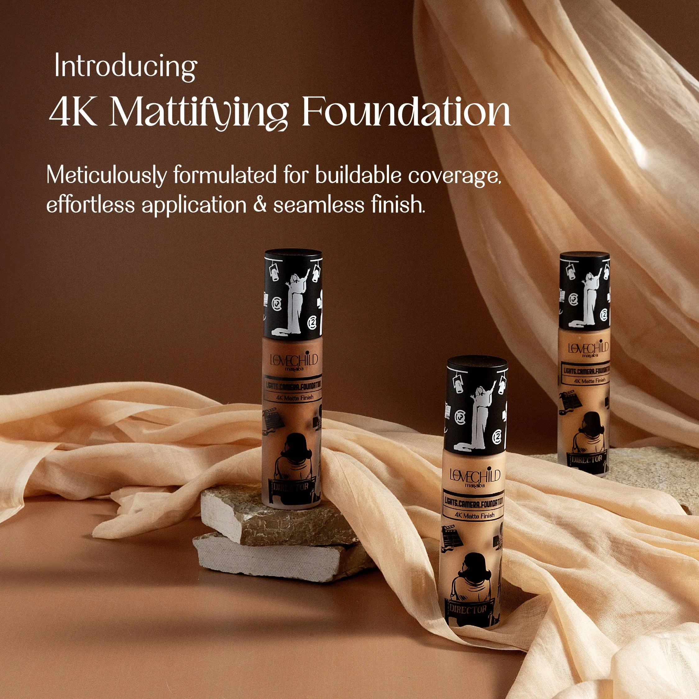 Beige Boulevard- Lights Camera Foundation  4K Matte Finish
