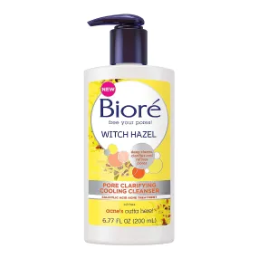 BIORE Free Your Pores Witch Hazel Pore Clarifying Cooling Cleanser Salicylic Acid Acne Treatment