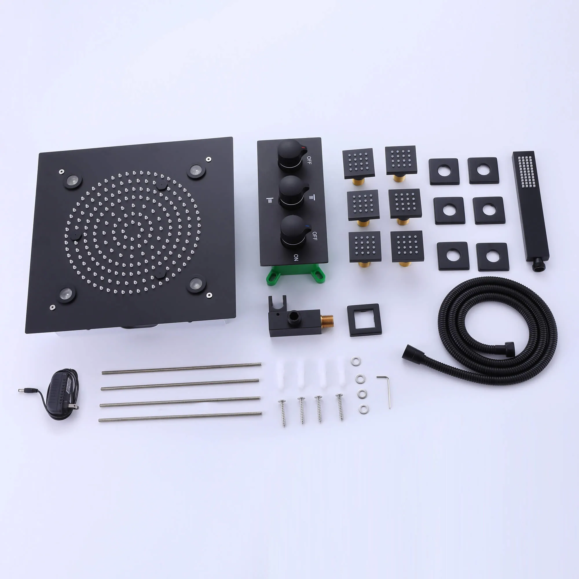Body Massage LED Shower Head Set with Handheld Shower RB0816