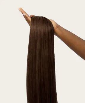 Chocolate Brown, 20" Volumiser Quad Clip-In Weft, #4 | 45g