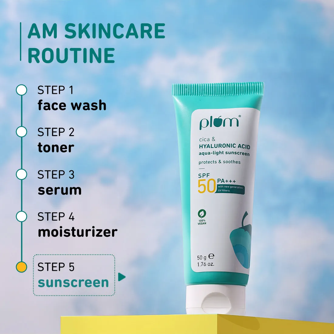 Cica & Hyaluronic Acid SPF 50 PA    Sunscreen