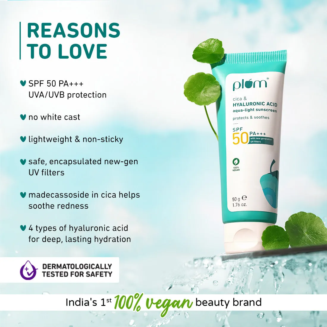 Cica & Hyaluronic Acid SPF 50 PA    Sunscreen