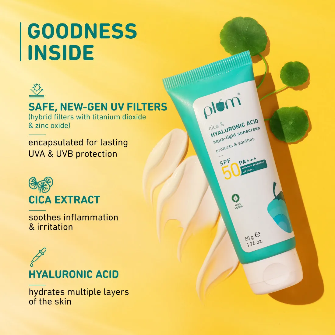 Cica & Hyaluronic Acid SPF 50 PA    Sunscreen
