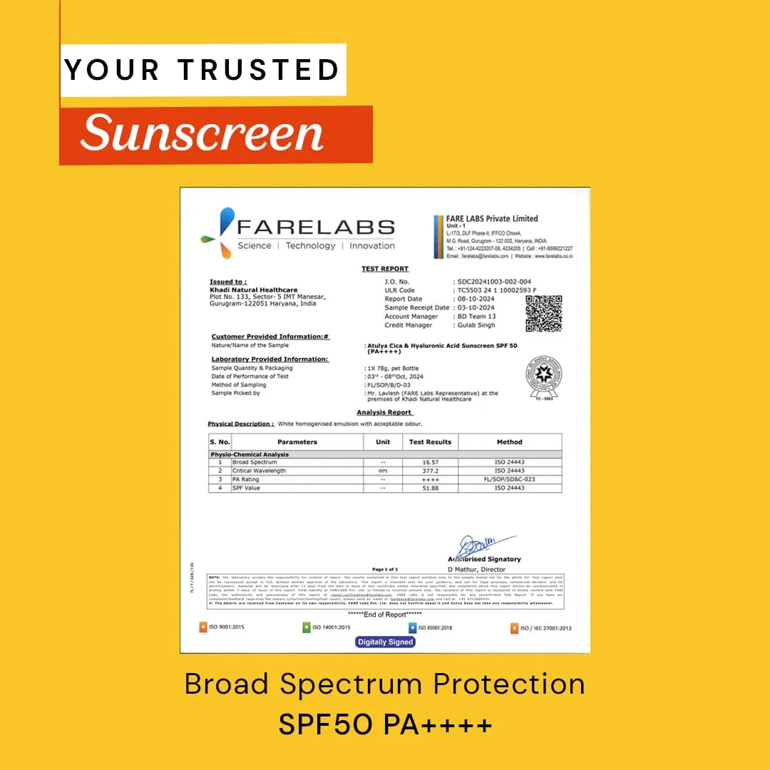 CICA & HYALURONIC ACID SUNSCREEN SPF 50 PA     Sunscreen -80g