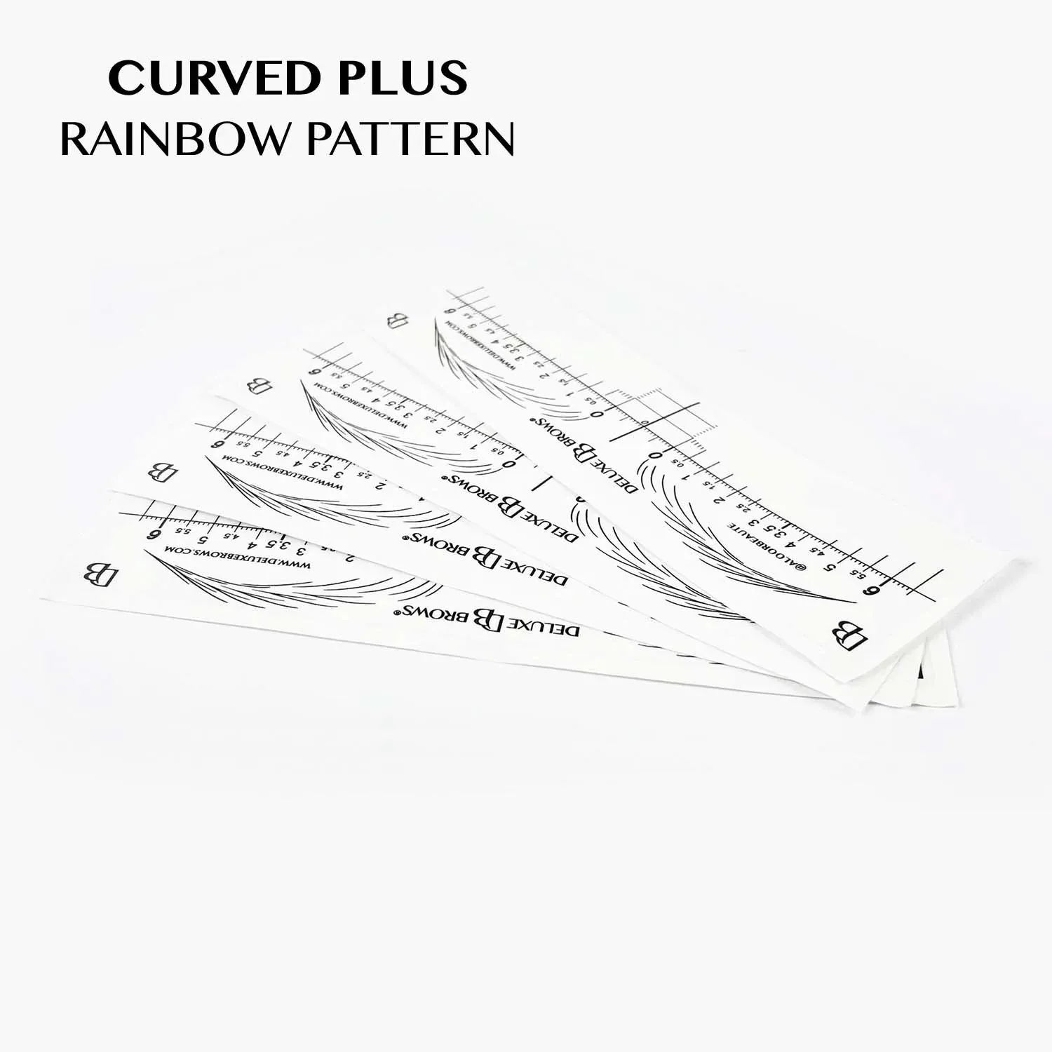 Deluxe Brows® Brow Mapping Sticky Rulers with Pattern