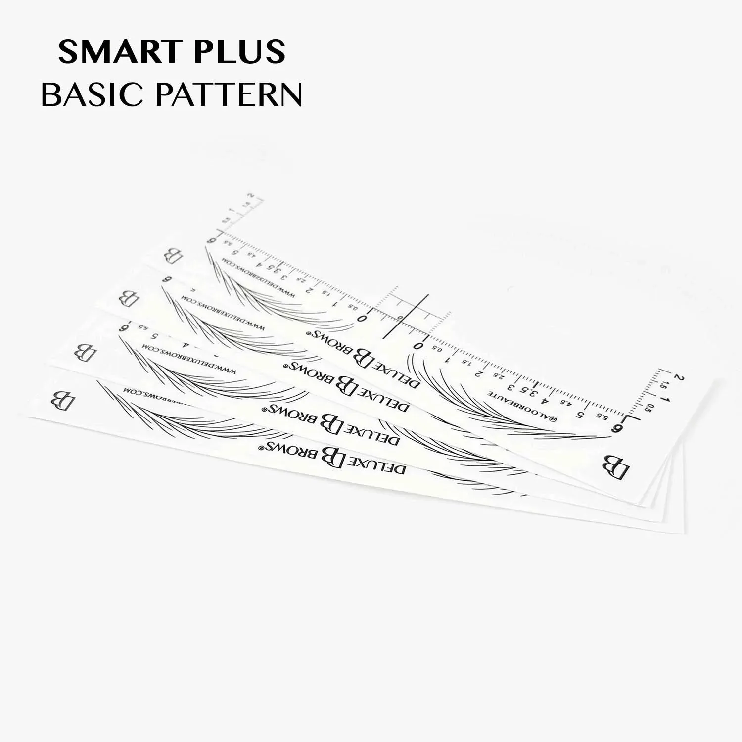 Deluxe Brows® Brow Mapping Sticky Rulers with Pattern