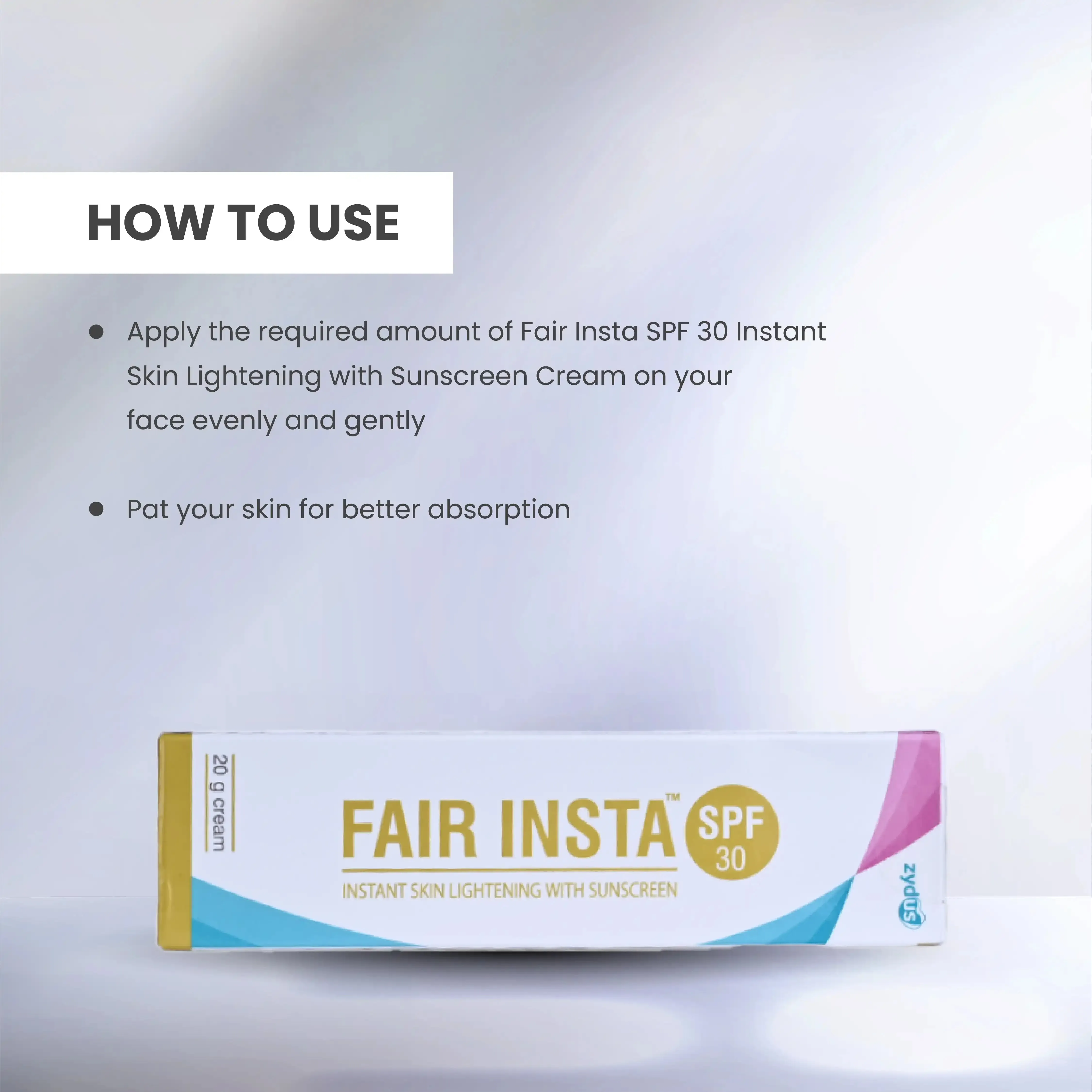 Fair Insta SPF 30 Instant Skin Lightening with Sunscreen
