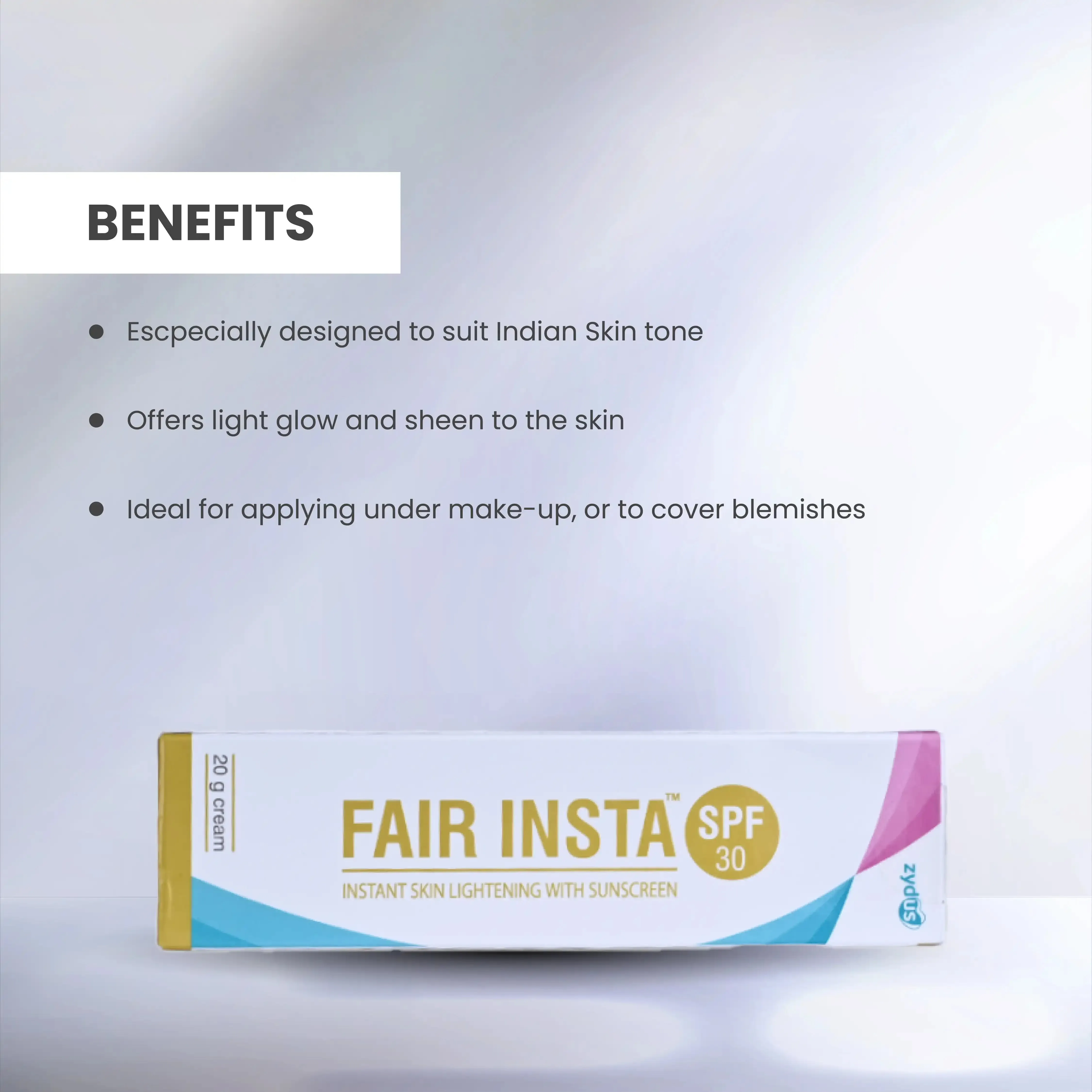 Fair Insta SPF 30 Instant Skin Lightening with Sunscreen