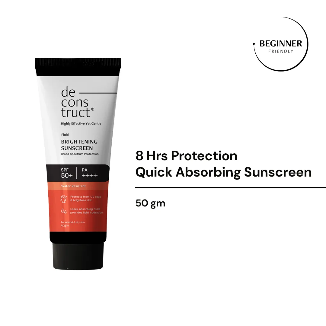 Fluid Brightening Sunscreen Combo with spf 50  - Prevents Tanning & Provides a Brightening effect