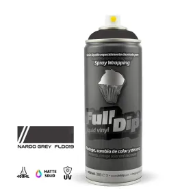 Full Dip Liquid Vinyl Spray Paint 400ml - Nardo Grey