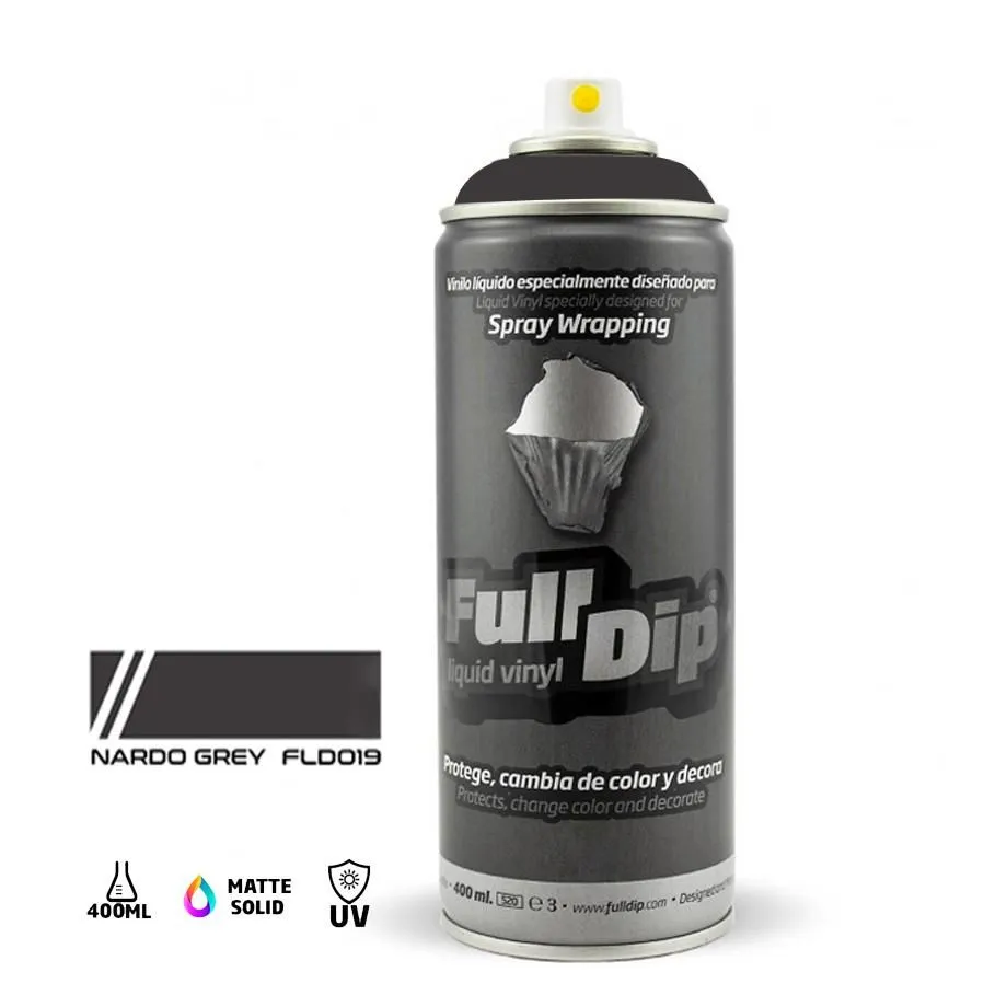 Full Dip Liquid Vinyl Spray Paint 400ml - Nardo Grey