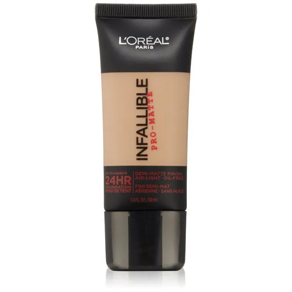 L'OREAL - Infallible Pro-Matte Foundation 104 Golden Beige - 1 fl. oz. (30 ml)