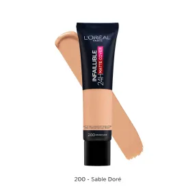 L'Oreal Paris Infallible Matte Cover 200 Sable Doré Foundation 40.82 GM