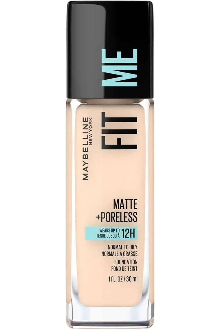 MAYBELLINE Fit Me Matte   Poreless كريم الأساس خفيف الوزن من ميبيلين فت مي