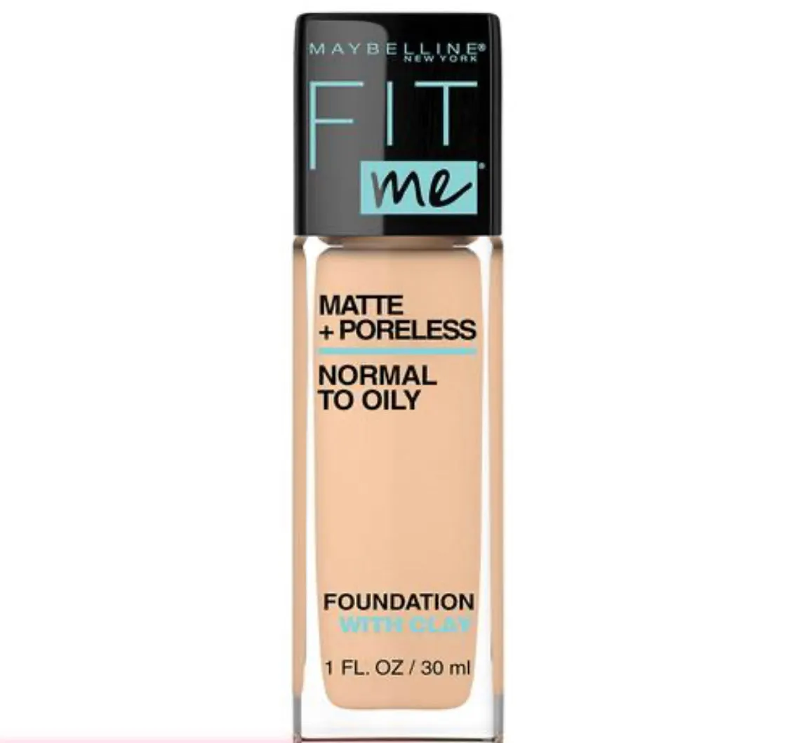 MAYBELLINE Fit Me Matte   Poreless كريم الأساس خفيف الوزن من ميبيلين فت مي