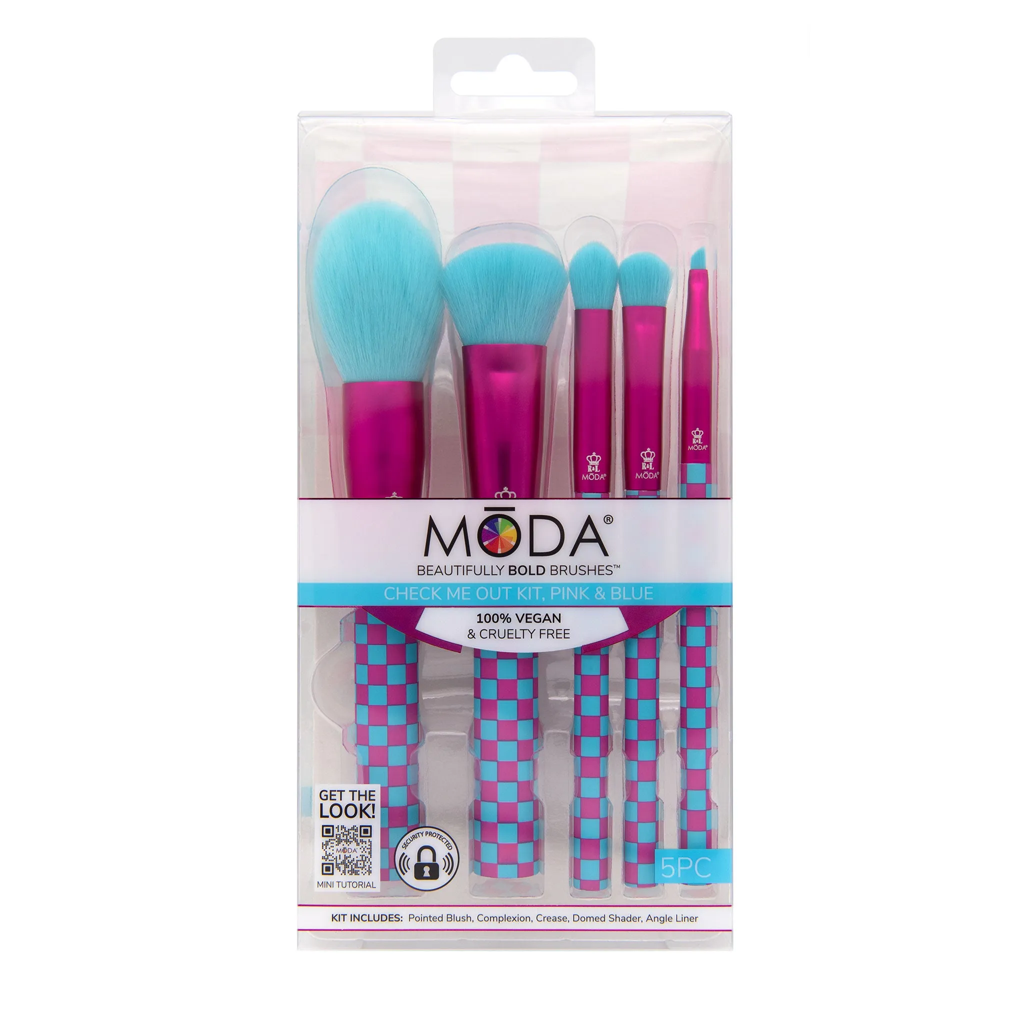 MŌDA® Check Me Out, Pink & Blue 5pc Kit