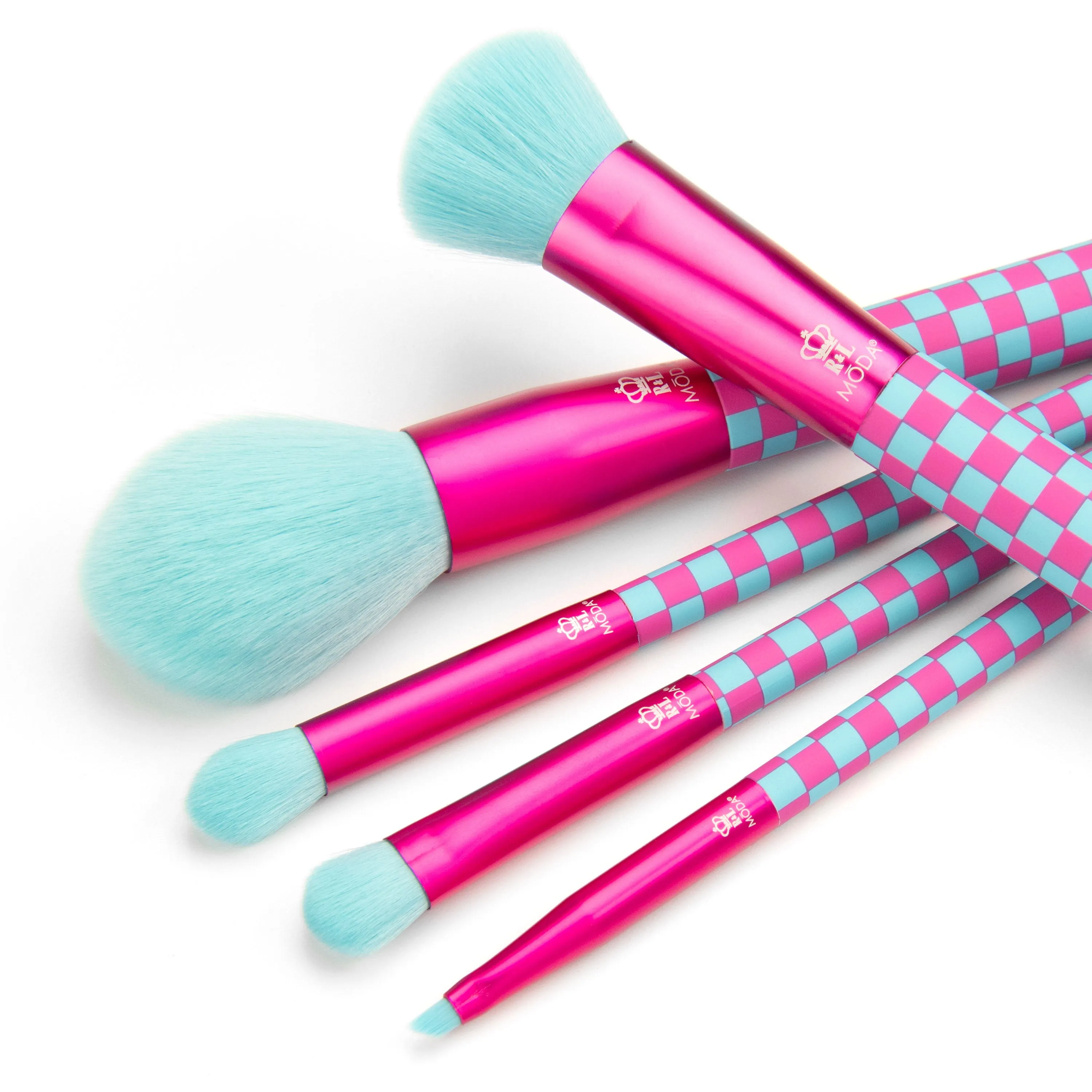 MŌDA® Check Me Out, Pink & Blue 5pc Kit