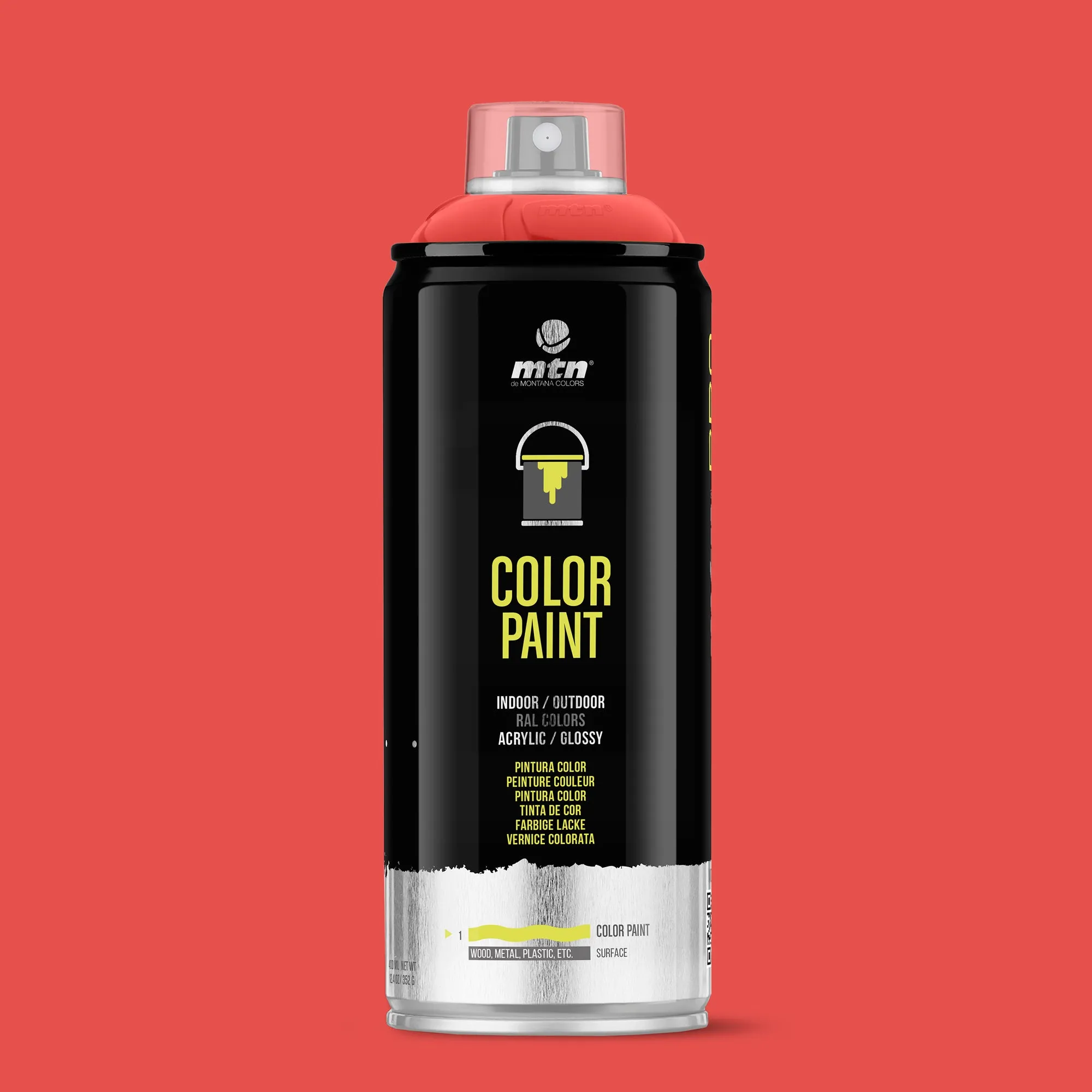 MTN PRO Spray Paint 400ml RAL 3020 - Traffic Red