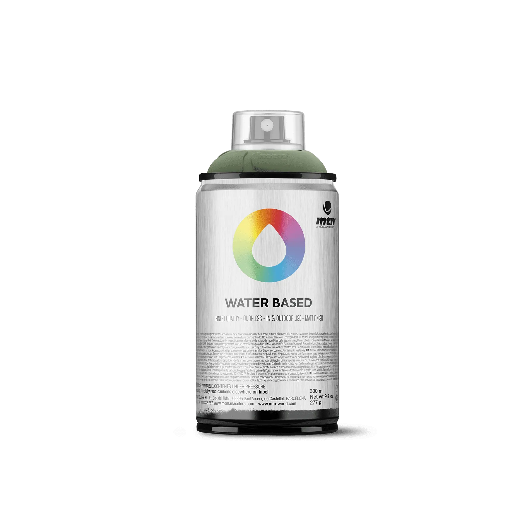 MTN Water Based 300 Spray Paint - <strong>NEW</strong> Grey Green Deep (WRV-131)