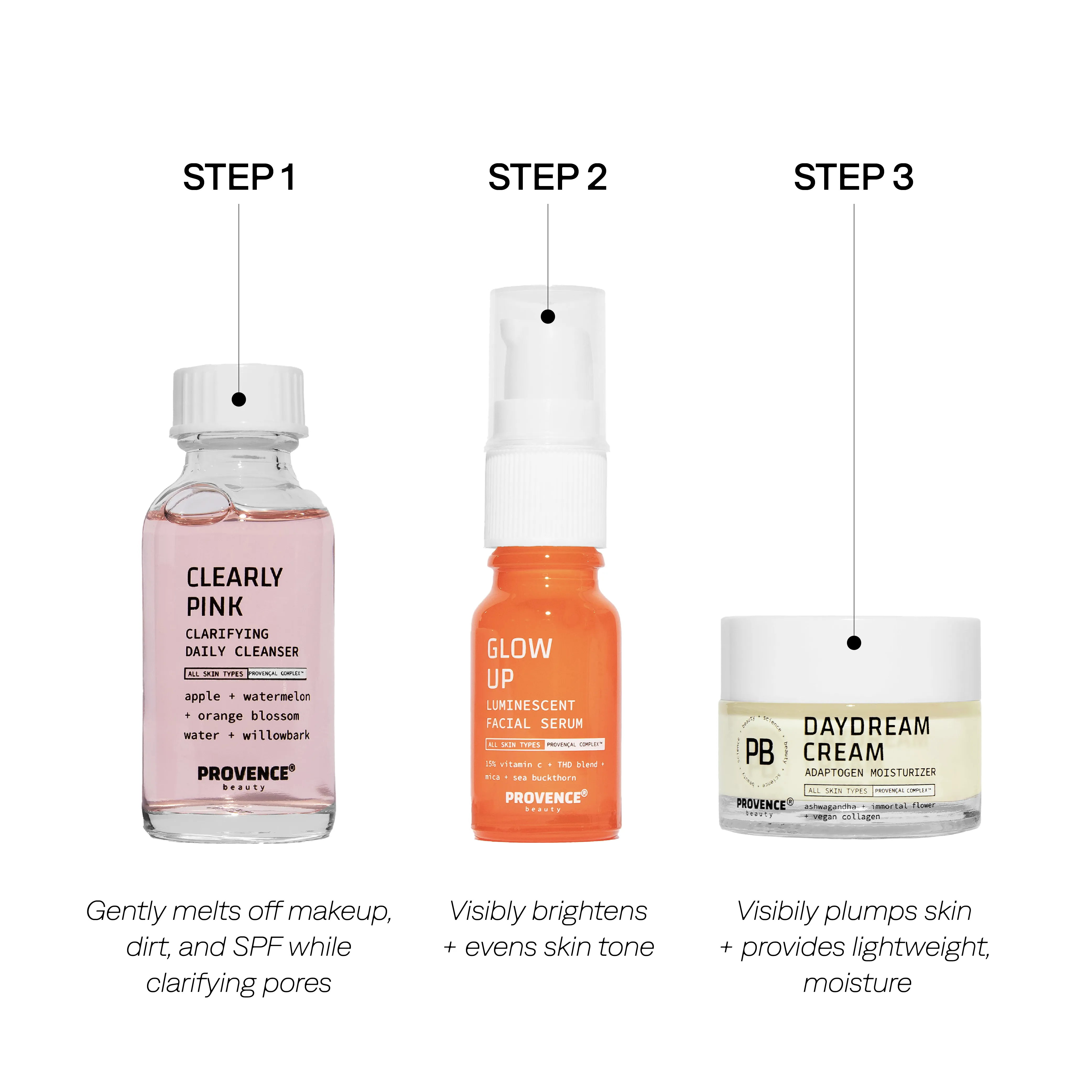 Petit Three Brightening Routine
