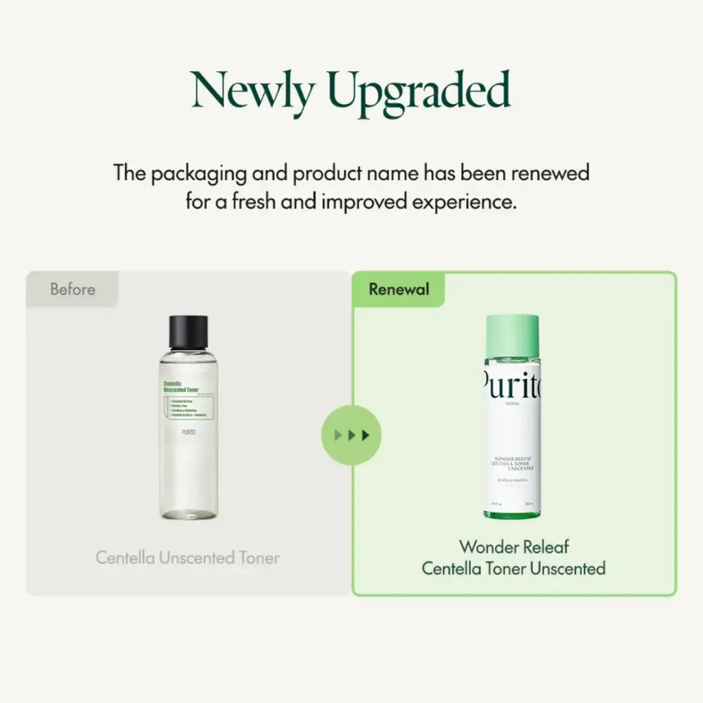 PURITO Wonder Releaf Centella Toner Unscented 200 ml