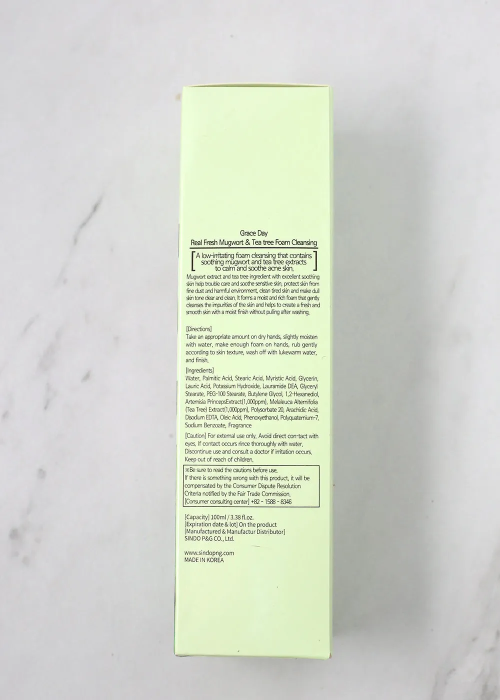 SINDO Graceday Real Fresh Mugwort & Teatree Foam Cleanser