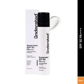 Sunscreen SPF 50 PA     - 50ml | For Broad UV A, UV B & Blue Light Protection